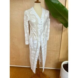 🔥New to closet🌼 True Vintage Knit Lace Vest Jacket Sweater